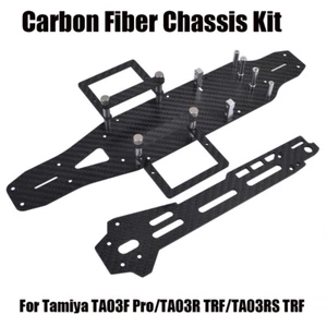 Kit de marco de chasis de carbono para cubierta inferior Tamiya TA03F PRO/TA03R TRF/TA03RS TRF - Imagen 1 de 13