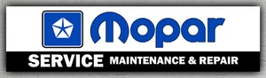 MOPAR Service Wall Decor Indoor Outdoor Fan Banner 2x8ft 60x240cm Car Club Flag - Picture 1 of 6