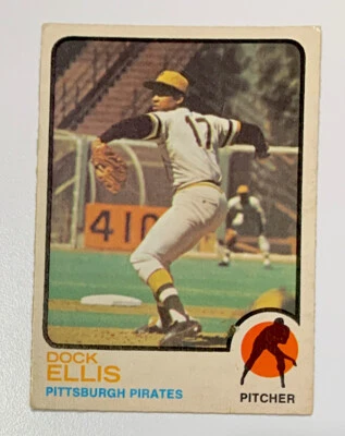 1973 O-PEE-CHEE OPC  BASEBALL  # 575  DOCK ELLIS - Image 1 of 2