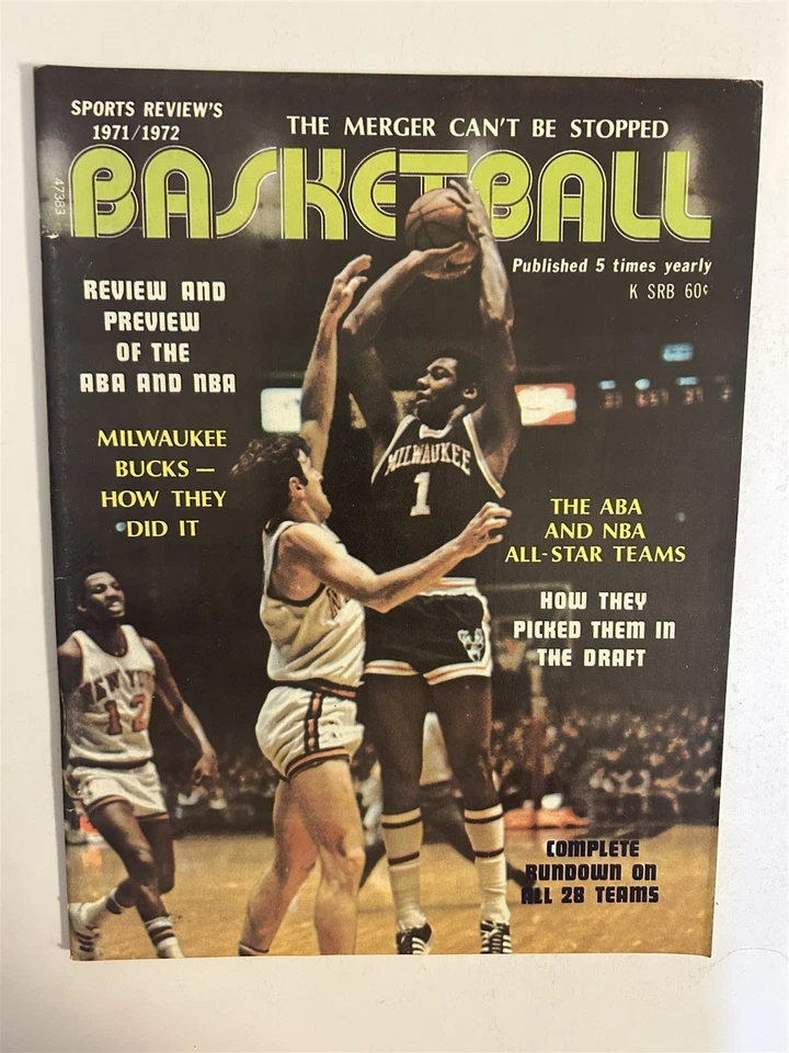 Baloncesto 1971 NBA ABA vista previa Milwaukee Bucks OSCAR ROBERTSON All Star Teams Foto 1 de 1
