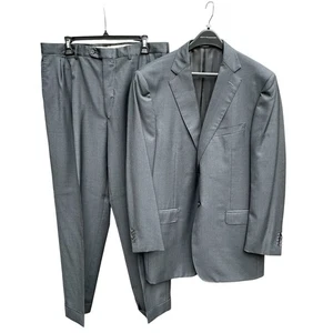 Mens Ermenegildo Zegna Traveler Blue Wool Silk Suit US 46 R, EU 56 R Switzerland - Picture 1 of 15