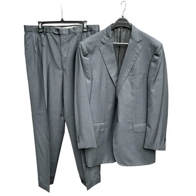 Mens Ermenegildo Zegna Traveler Blue Wool Silk Suit US 46 R, EU 56 R Switzerland - Image 1 of 4