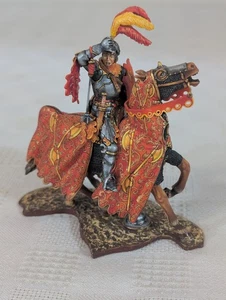 St. Petersburg AeroArt Medieval Knight Mounted 54mm Tin Beautiful Detail! signed - Picture 1 of 11