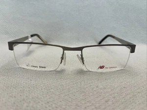 NEW BALANCE NB 496-1 Silver Eyeglasses 54-19 145 Frames - NEW - Picture 1 of 8