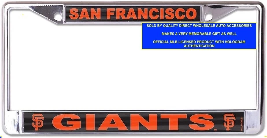 SF GIANTS BASEBALL ✅ AUTÉNTICO MARCO DE MATRÍCULA DE METAL MLB 🚚💨MEJOR REGALO 🎁 Foto 1 de 1