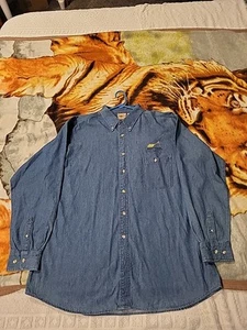 1250 North Unisex XL, Denim Long Sleeve, Button Up, Cotton, Maytag UNIVERSITY - Picture 1 of 7