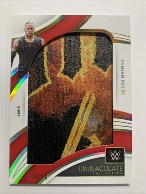 2022 Panini Immaculate WWE DAMIAN PRIEST Memorabilia Shirt Relic 43/50 - Image 1 of 4