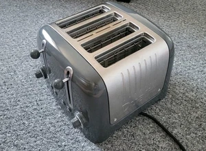 Dualit DPP4 4 Slice Toaster Black & Stainless Steel Lite 4 Slot Kitchen - Picture 1 of 9