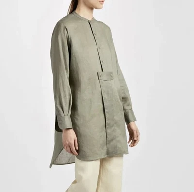 Blusa túnica JOSEPH para mujer S seda oliva silenciosa de lujo dinero antiguo cápsula armario Foto 1 de 4