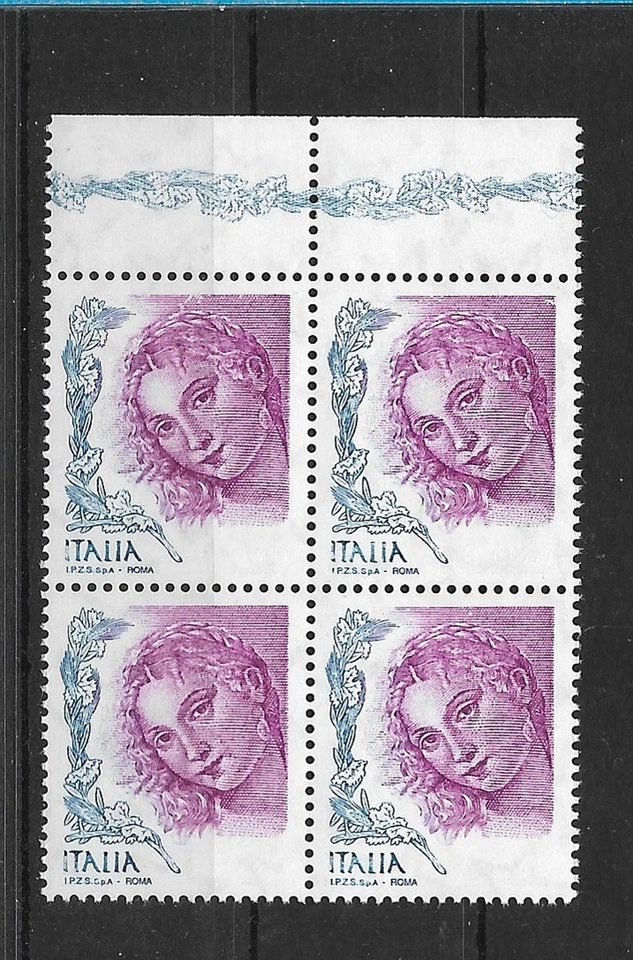 SMT, ITALIA "La Mujer en el Arte, 45c MNH Venus bloques de 4, valor omitido, 1800€++ Foto 1 de 1