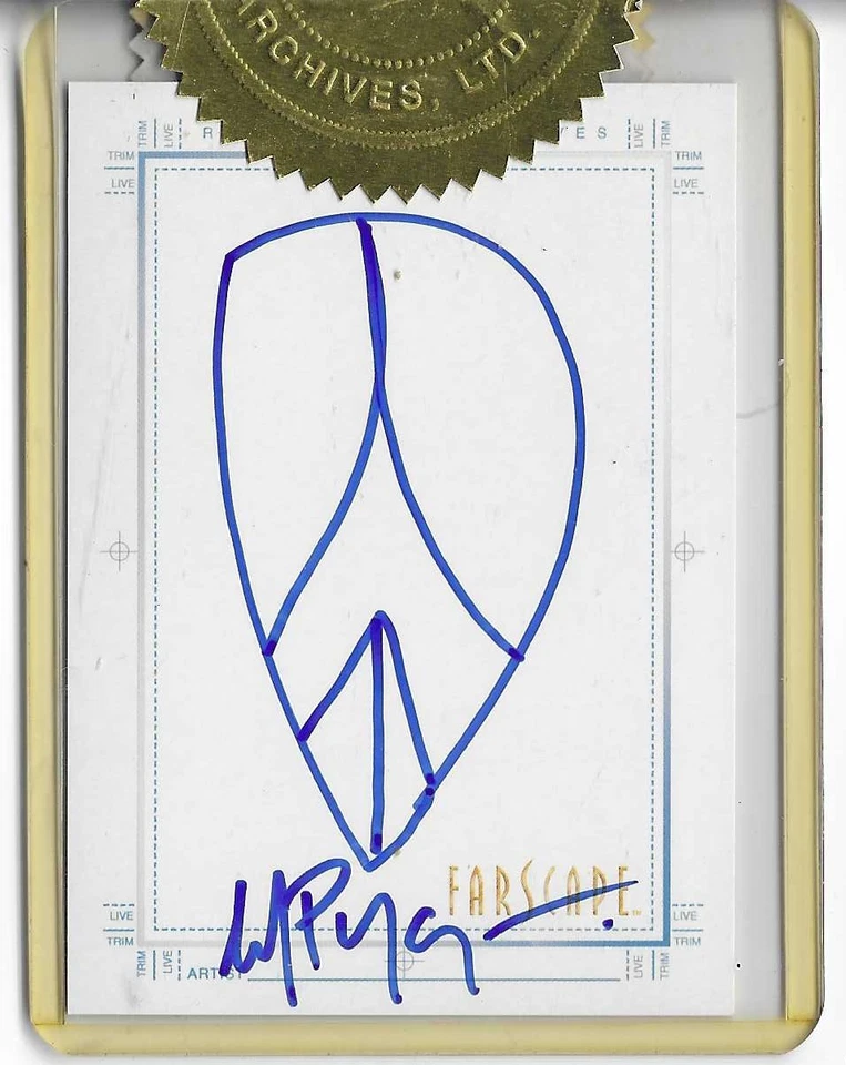 Farscape Through Wormhole Wayne Pygram Sketch Card Autograph Case Topper #NNO - Image 1 of 1