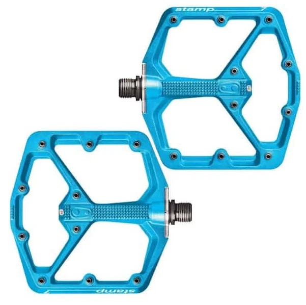 Crank Brothers Stamp 7 Small Platform Pedals Electric Blue