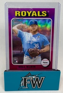 2024 Heritage High #723 Will Klein refractor magenta 667/699 Royals - Imagen 1 de 2