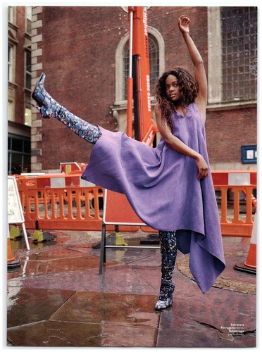 Sherrie Silver Dance Ferragamo Dress Balenciaga Pantashoe magazine CLIPPIN photo