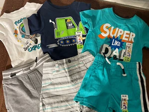 NWT 0/3 months boys clothes lot (6 pieces) garanimals - Picture 1 of 4