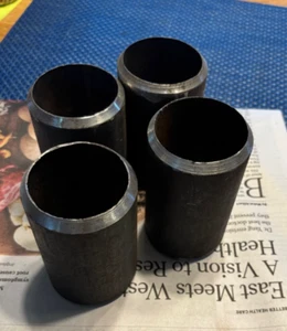 Weld COUPn, 2" Schedule 40 beveld at 45 degree sharp, no land x 4" long,2pair - Picture 1 of 2