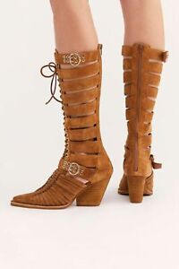 Free People Jeffrey Campbell NIB size US 8.5 Suede Beckette Boots 