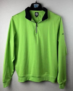 FootJoy Größe Medium 1/4 Reißverschluss grün Herren Performance Stretch Activewear - Bild 1 von 5