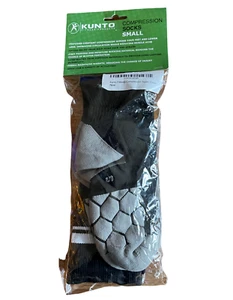 Calcetín acolchado de compresión graduado Kunto unisex talla pequeña negro gris humedad mecha - Imagen 1 de 3