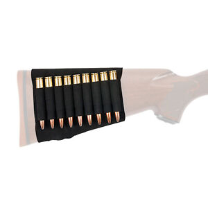 Allen Basic Buttstock Rifle Shell Holder Elastic Material (9 Rounds)