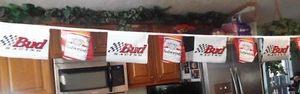 BUDWEISER VINYL BANNER SUPER RARE! BRAND NEW 1998 33 FT LONG - Picture 1 of 3