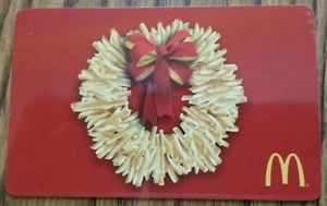 Rare Collectible McDONALD'S Gift Card NO CASH VALUE French Fries Wreath Holiday - Picture 1 of 1