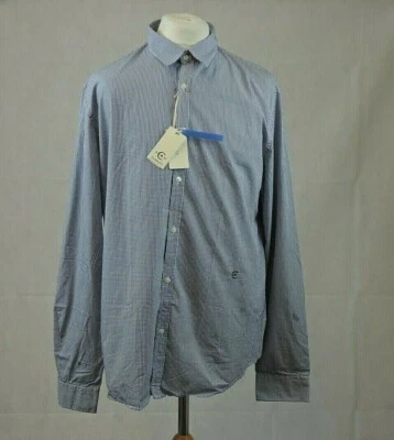 Cerruti Ajustado Vichy Camisa de Manga Larga Talla XXL CR011 Ee 02 - Imagen 1 de 4