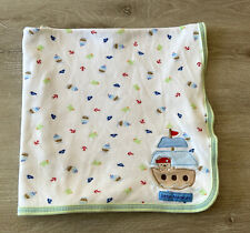Carter's Just One Year Little Treasure Pirate Bear Ship Baby Receiving Blanket