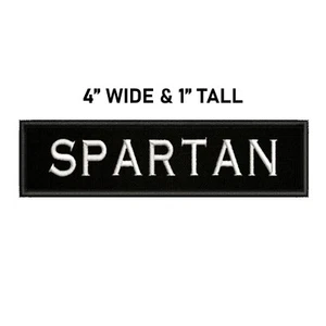 Spartan Patch Embroidered iron-on Applique Sparta Greek Military War Logo Crest - Picture 1 of 12