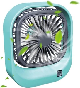 Mini Ventilatore Portatile Ricaricabile USB – Ventilatore da Tavolo Compatto - Imagen 1 de 10