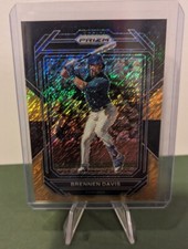 Brennen Davis 2023 Panini Prizm Black & Gold Shimmer /5 Chicago Cubs