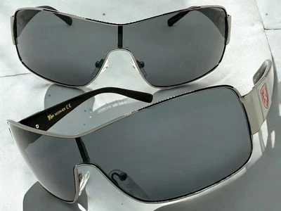 Gafas de sol contemporáneas elegantes modernas deportivas envolventes escudo elegantes de moda para hombre Foto 1 de 4