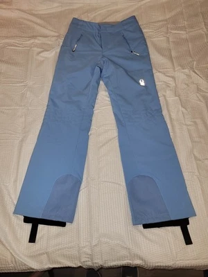 Spyder Snowboard Ski Snow Pants Baby Blue Women Sz8 Excellent Used Condition ￼￼￼ - Image 1 of 4