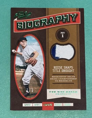 PEE WEE REESE 2016 PRIME CUTS BIOGRAFÍA JUEGO USADO PARCHE DE 2 COLORES 1/3 DODGERS CASI NUEVO Foto 1 de 2