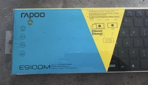 Rapoo Ultra Slimline E9100M Wireless Keyboard Multi Mode Black - Picture 1 of 3