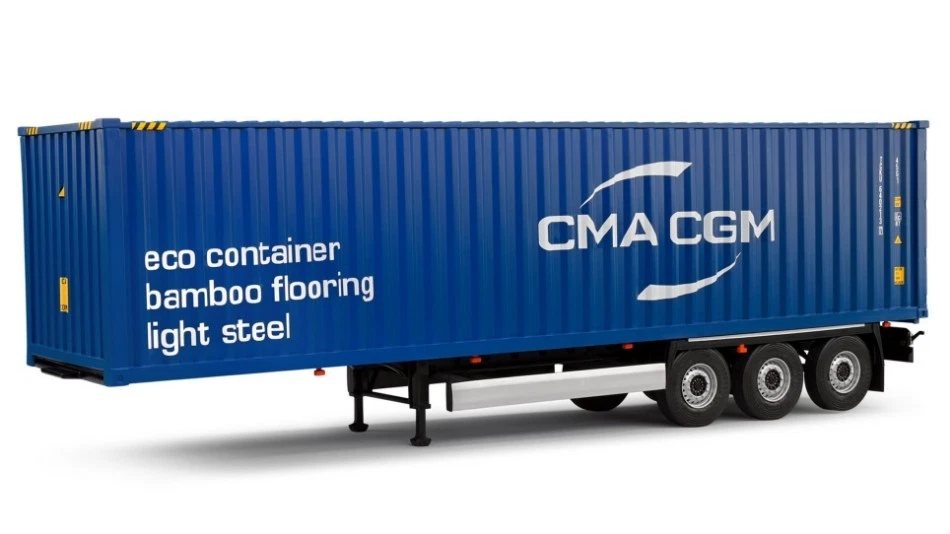 Modellino Solido CAMION CONTAINER TRAILER 2024 BLUE scala 1:24 modellismo sta... - Immagine 1 di 1