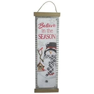 Northlight 26-Inch Believe in the Season Galvanized Christmas Wall Decor - Picture 1 of 3