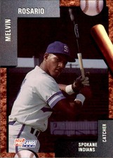 1992 Spokane Indians Fleer/ProCards #1297 Melvin Rosario Dominican Republic Card