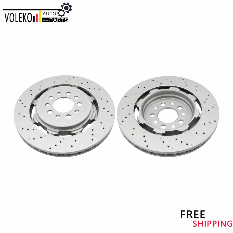 Rear Brake Rotors For 2017 & Up Alfa Romeo Giulia Stelvio Quadrifoglio - Image 1 of 4