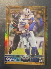 2015 Topps Chrome Mini Gold Refractor Jason Witten #’d 01/10