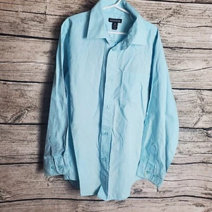 Boy's George Blue Long Sleeve Button Down Shirt Size Large 10/2 Fair Conditions - Picture 1 of 9