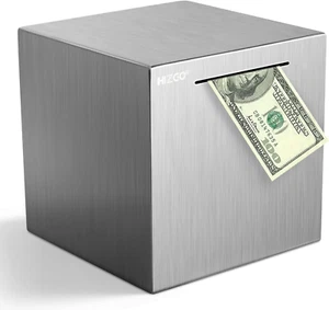 Hucha de ahorros de acero inoxidable para adultos - Picture 1 of 12