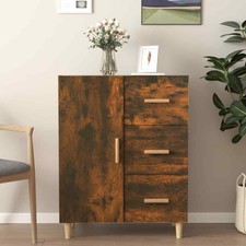 Credenza con anta e 3 cassetti con gambe in legno vari colori disponibili