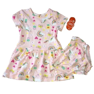 Wonder Nation Vestido Naranja Con Bragas 3/6 Meses Nuevo Con Etiquetas - Imagen 1 de 7