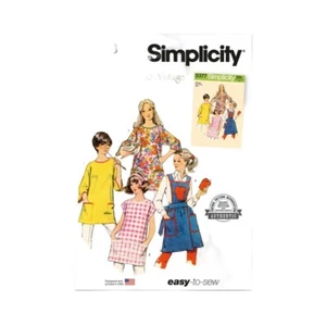 Simplicity Pattern 9868 Vintage Retro 70s Tie Back Apron Potholder Size S-XL New - Picture 1 of 4
