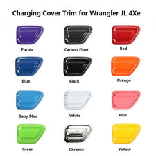1PC Charging Cover Trim Decoration for Jeep Wrangler JL 4Xe 2021+ Accessories