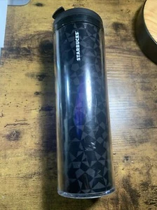Starbucks 2012 Stainless Steel 20 oz. Black Grey Print Touch Tumbler - Picture 1 of 7