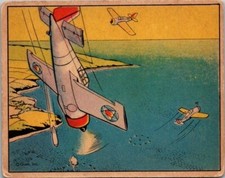 1941 R157 GUM Inc Uncle Sam Airman Learning to Dive Bomb #45 VG Condition!