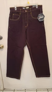 Vintage Y2k Baggy Jeans Southpole Wide Leg Skater Grunge Brown Hip Hop 32X32 - Picture 1 of 10