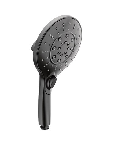 Moen 155891BL Handbrause Mattschwarz – Eco-Performance, Runde Form | Wassersparende Duschbrause